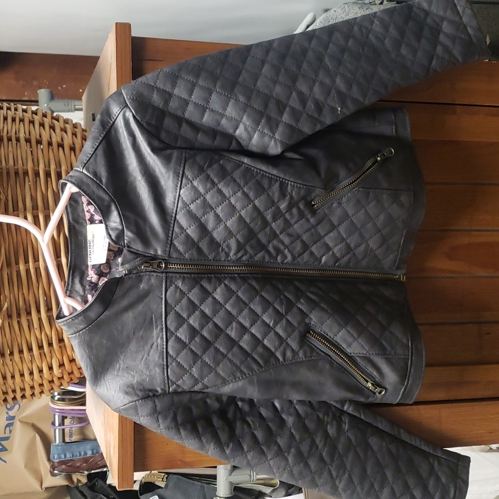 Genuine Kids leather look jacket